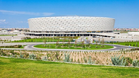 Baku Olimpiyat Stadyumu, Baku, Azerbajdzsán (© Andrey Khrobostov / Alamy Stock Photo)